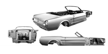 1965 Ford Mustang Convertible body Shell 