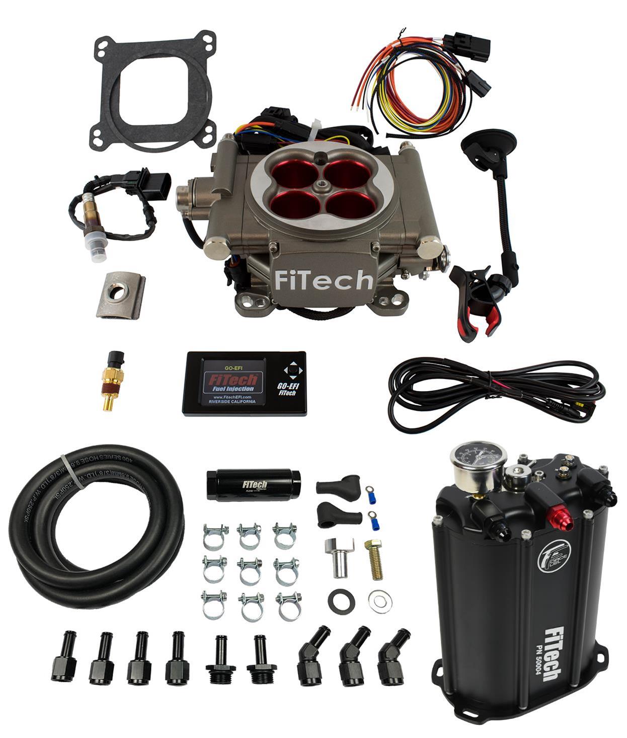 FiTech Go Street EFI 400 HP Self-Tuning Fuel Injection Systems with Force Fuel Systems - 35203