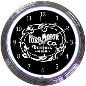 Ford Hertiage Motor Comapany - Neon Clock