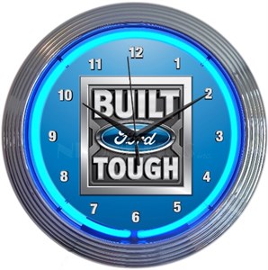 Ford Built Tough - Neon Clock