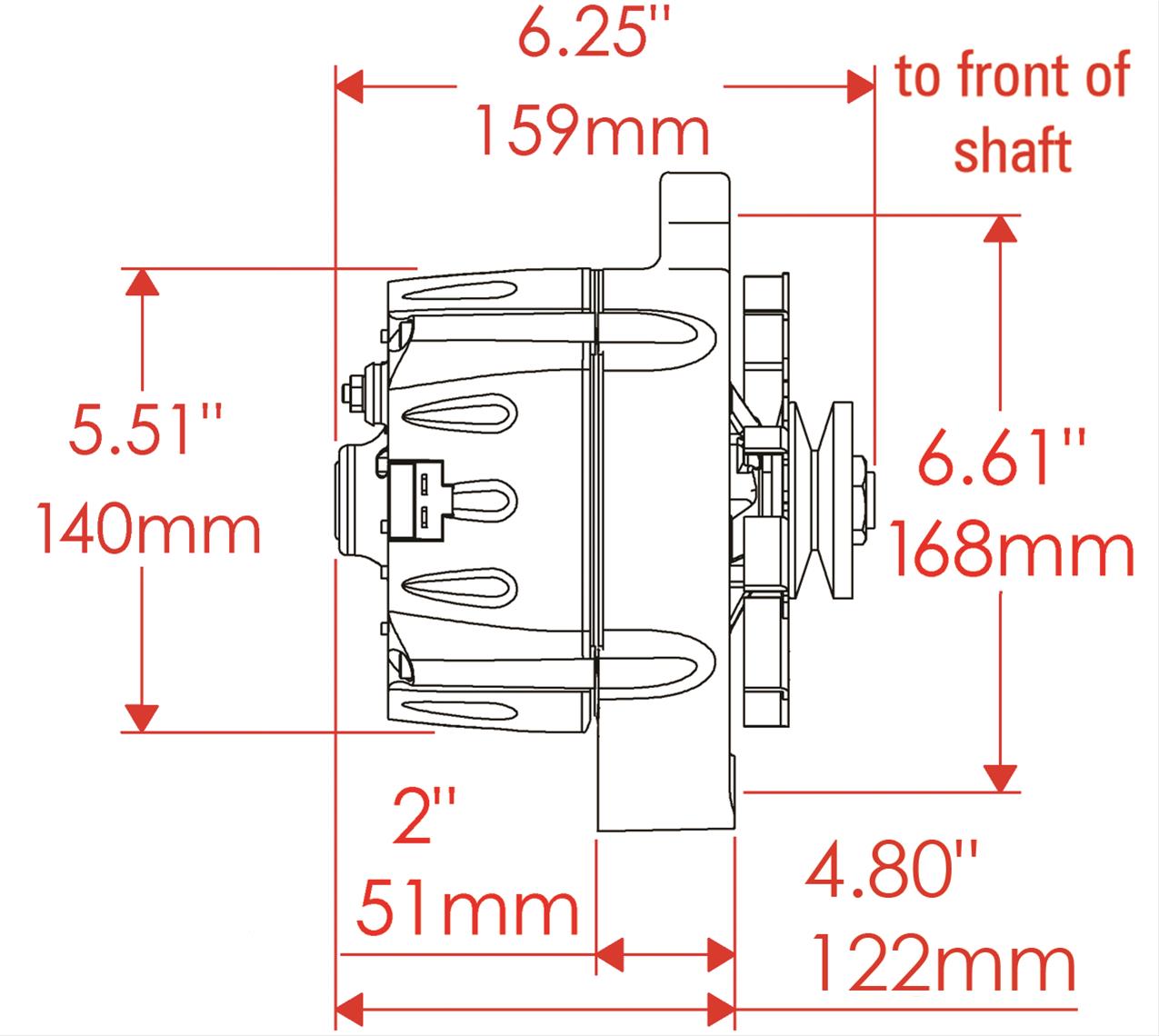 Powermaster Street Alternators - 7294