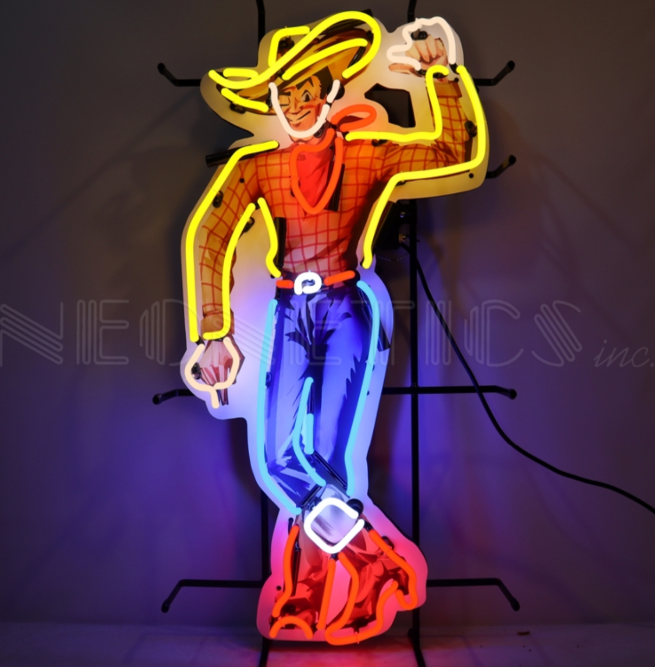 Cowboy - Vegas Neon Sign