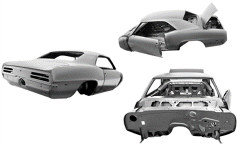 1967 Pontiac Firebird Coupe Body Shell 