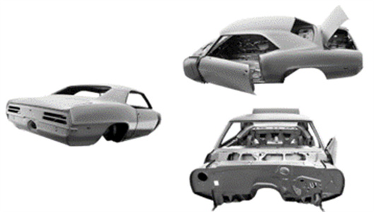 1968 Pontiac Firebird Coupe Body Shell