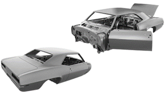 1969 Chevrolet Camaro Coupe Body Shell 