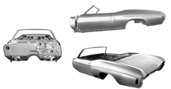 1970 Chevrolet Chevelle Convertible Body Shell