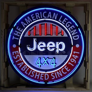 Jeep 4x4 the amercian legend - 90 CM neon sign - Auto