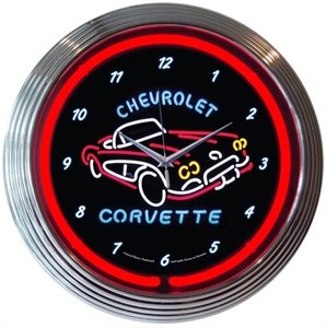 Corvette C1 - Neon Clock