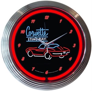 Corvette C2 - Neon Clock