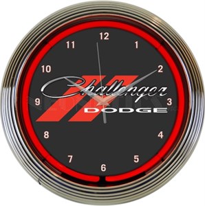 Dodge Challenger - Neon Clock
