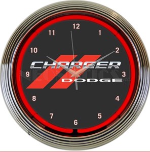 Dodge Charger - Neon Clock