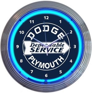 Dodge Dependable - Neon Clock