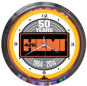 Hemi 50th Anniversary - Neon Clock