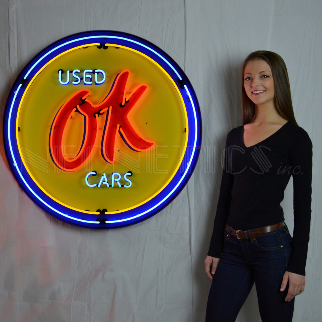 OK used cars - 90 CM neon sign - Auto