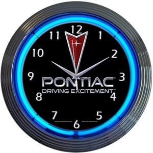 Pontiac Driving Excitement - Neon Clock