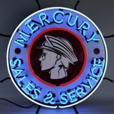 Mercury sales and service - 60 CM neon sign - Ford - Auto