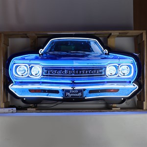Plymouth Roadrunner grill neon sign - Auto