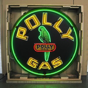 Polly gas  - 90 CM neon sign - Auto - Gas