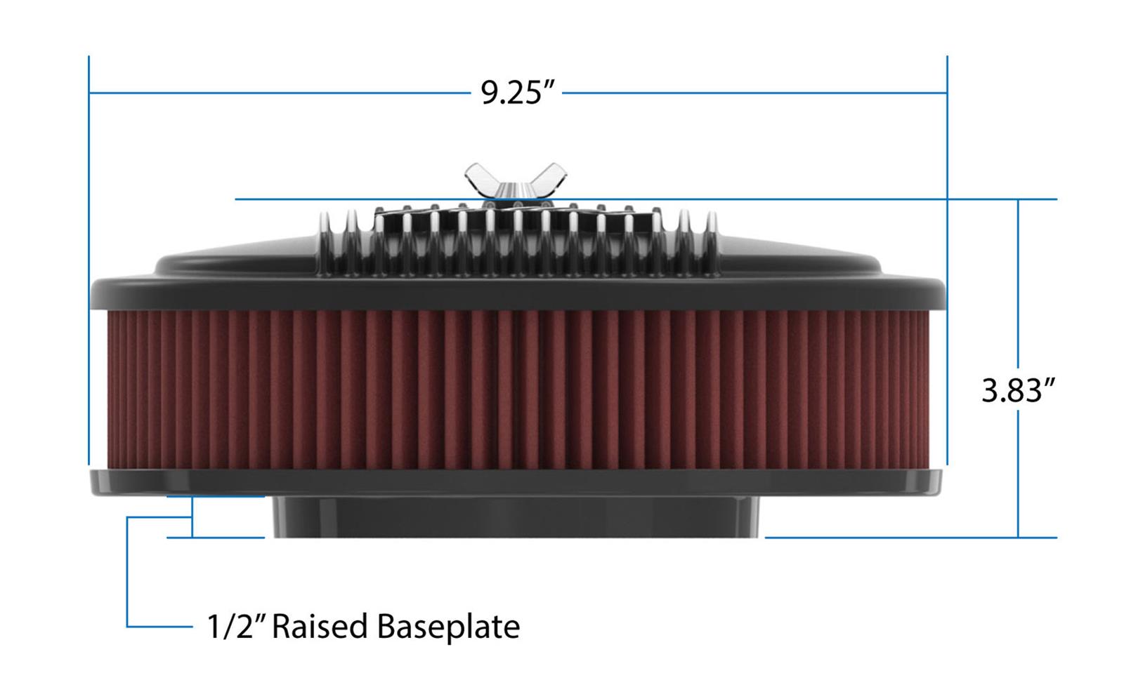 Holley Vintage Oval Air Cleaner 120-402