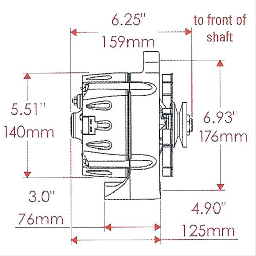 Powermaster Smooth Look Alternators - 8-47101-347