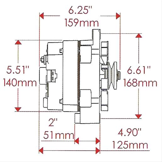 Powermaster Street Alternators - 47293