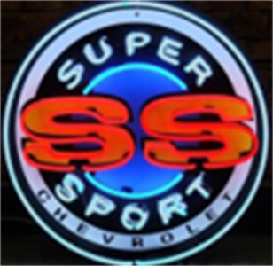 SS Chevrolet super sport - 60 CM neon sign - Auto - Chevy