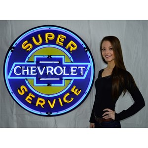 Super Chevrolet service - 90 CM neon sign - Auto