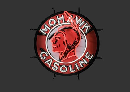 Mohawk Gasoline - 60 CM neon sign