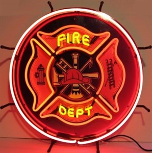 Fire Department - 60 CM neon sign - Xtra - Miscellaneous