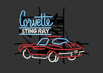 Corvette Stingray neon sign - Auto - GM