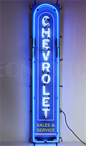 Chevrolet vertical neon sign - Auto - GM