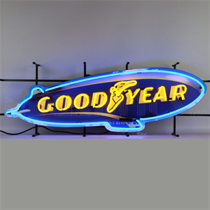 Goodyear Blimp Neon Sign - Auto